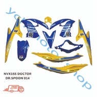 YAMAHA NVX NVX 155 NVX155 AEROX 155 AEROX155 V1 OEM BODY COVER SET STICKER STRIPE SIAP TAMPAL NEW DESIGN 2024 SPOON