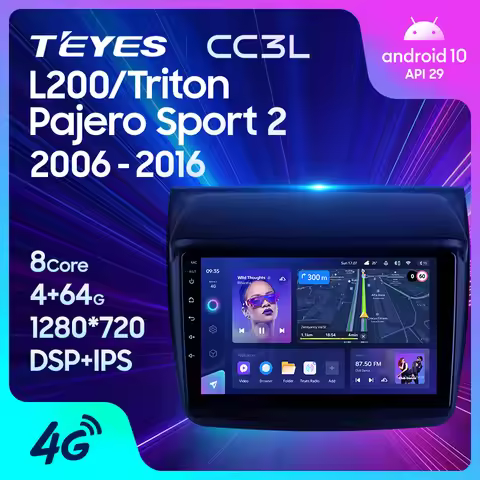 TEYES CC3L WIFI For Mitsubishi Pajero Sport 2 2008 - 2016 L200 4 2006 - 2015 Triton 2006 - 2014 Car 