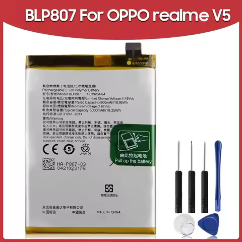 Replacement Phone Battery BLP765 BLP779 BLP781 BLP805 BLP807 For Oppo A91 A92S A52 A32 A93 A55 Realm