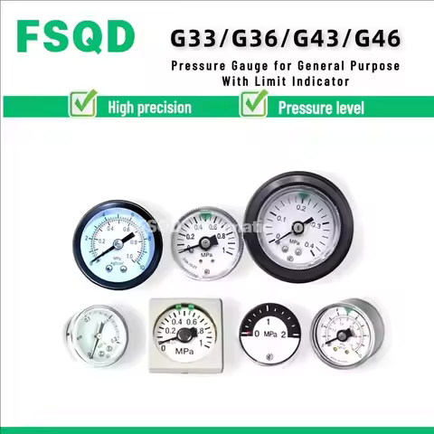 G33 G36 G43 G46 GA46-2 4 10-01 02 01M 02M-C C1-G36-10-01 K8-10-50 Pressure Gauge for General Purpose