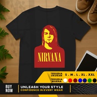 Nirvana Smiley Face Group Rock Band Logo T-Shirt V.3 | Cotton Combed 30s