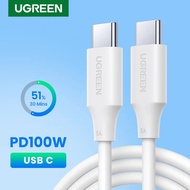 UGREEN Type C Cable 100W Usb C To Type C Cable For Samsung Galaxy Fast Charging Cable 5A Usb Type C 
