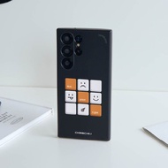 CHRISCHIU表情按鍵純色矽膠SAMSUNG手機殼