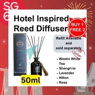 Hotel Inspired Aroma Reed Diffuser 50ml BUY1FREE2 / 100ML Refill / 9 Scents Available / Gift Idea / 