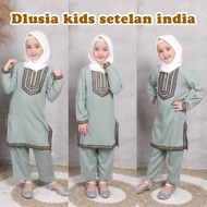 DASTER ARAB DLUSIA SETELAN INDIA GOLD KIDS BY DLUSIA ORI