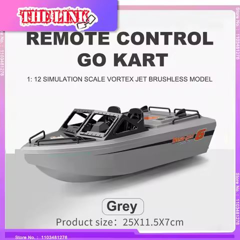THE LINK 1/12 Rc Boat 2.4G Remote Control Brushless Go Kart Vortex Jet High Speed Racing Boat Model 