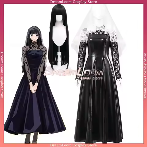 Osaragi Cosplay Anime Sakamoto Days Costume Wig Dress Veil Coat Outfit Women Assassin Shishiba Hallo