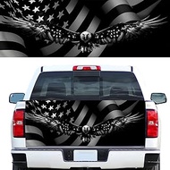 Turck Tailgate Wraps Decals - 66x23.6 in Tailgate Decals for Trucks, American Egale Flag Tailgate Gr