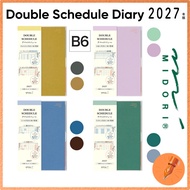 Midori Double Schedule B6 Monthly Planner 2027 Starting October 2026