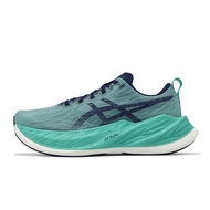 Asics Jogging Shoes Superblast Men's Elastic Type Green Blue Thick-Soled Sneakers [ACS] 1013A127302