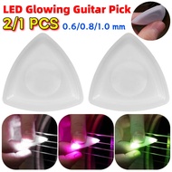 2/1pcs Guitar Touch Pick Bercahaya Pick Gitar Elektrik Dipimpin Pick Gitar Bercahaya Pick Gitar Plec
