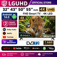 LGUHD Smart TV 32inch/43inch/50inch/55inch Netflix YouTube HDMI UHD LED TV Android Murah