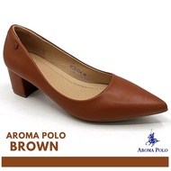 AROMA POLO Ladies Heels  (AP23-054) Kasut Wanita Kasut Tumit Tinggi Kasut Comfort Kasut Perempuan