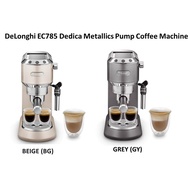 DeLonghi Dedica Metallics Pump Coffee Machine EC785 ,  EC685