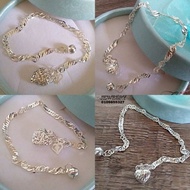 925 silver bracelet, 925 silver bracelet, 925 silver bracelet, love charm hanging bracelet