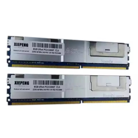 Server memory 8GB (2x4GB) DDR2 ECC FBD 8GB 667MHz FB-DIMM 4GB 2Rx4 PC2-5300F Fully Buffered for IBM 
