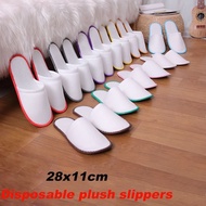 【HOT！】10Pairs Spa Hotel Guest Soft Slippers Closed Toe Disposable Travel Slipper