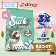 (Buy 1 Free 1) OZPRO SUCK'iT CRYSTAL CAT LITTER/猫砂/水晶猫砂 (Limited Stock)