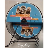 Small Animal Metal Wheel 32cm - Hamster Hedgehog Sugar Glider Guinea Pig Exercise Running Wheel Toy 