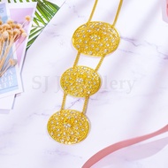 EXCLUSIVE PREMIUM Dokoh Brooch 3 Beradik Kebaya Baju Kurung Orked Series - Rantai Kerongsang Dewasa 