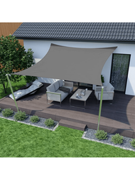 遮陽帆長方形戶外遮陽篷防紫外線適用於後院門廊涼棚甲板花園露台