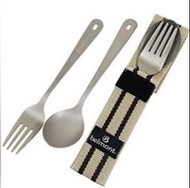 日本 belmont 露營 超輕 鈦金屬 叉杓 set