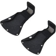 SUPERFINDINGS 2Pcs Black Leather Axe Sheath Hatchet Head Sheath leather cover Nylon Axe Sheath Hatch