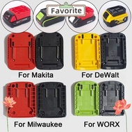 FAVORITEGOODS Battery Connector, Durable ABS DIY Adapter, Portable Charging Head Shell for Makita/DeWalt/WORX/Milwaukee 18V Lithium Battery