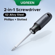 UGREEN  2-in-1 Screwdriver S2 Alloy Steel Phillips and Slotted 6*100mm