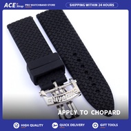 Apply To CHOPARD MILLE MIGLIA, 23mm Sports Style Rubber Silicone Watch Strap For 168511-30013015 (Re
