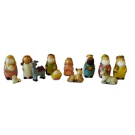 Fat Nativity (7.5 cm) Set of 12 Belen for the Holiday Religious Item Decoration / Gift Suggestion by