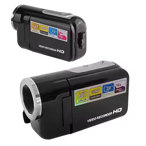 2.0 Inch Video Camera 16 Million Pixels HD Handheld 16X Digital Zoom Camcorder SD/MMC TFT Display DV