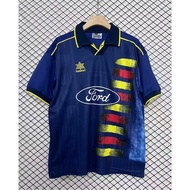 96-97 WL West Asia Away Blue Retro Short Sleeve High-Quality Football Jersey S-XXL