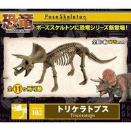 啾咪兔 日版現貨 三角龍 恐龍系列102 pose skeleton 可動骷髏人 化石 re-ment 模型食玩盒玩