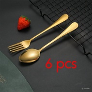 REAL PIC 6 gold stainless steel tablespoons