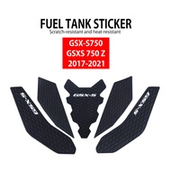 Motorcycle Sticker Anti slip Fuel Tank Pad 3D Side Gas Knee Grip Traction Pads For GSX-S750 GSXS750 