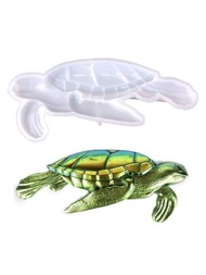 1入海龜矽膠模具用於製作3d半身海龜牆面裝飾,diy海龜裝飾掛飾