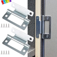 CHAAKIG 5pcs/set Door Hinge, Interior Connector Flat Open, Creative No Slotted Soft Close Folded Close Hinges Furniture Hardware