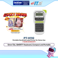Brother PT-H110 Label Maker Portable Handheld Label Printer Easy Use Home Office Organization Lamina