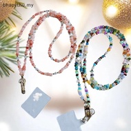 [BN] 1Pcs DIY Accessories Stylish Cute Stone Gem Mobile Phone Crossbody Straps Lanyard Beads Chain F