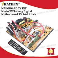 Mesin TV Digital Mainboard Kit Set Tabung DVBT2 14 - 21 Inch Reciever
