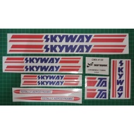 BMX Skyway TA Decal Transparent Printed Sticker FF 20 &amp; 16/12
