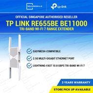 TP Link RE655BE BE11000 Tri-Band Wi-Fi 7 Range Extender TPLink TP-Link