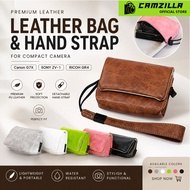 Vamos PU Leather Camera Bag Pouch for Ricoh GR GR2 GR3X portable handbag, Canon G7X G7II G7X3 G9XII 