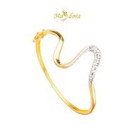MASDORA 916 Gold Bangle Gelang Tangan Emas - Duotone Elegant Sway (EMAS 916/22K)