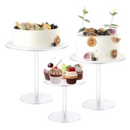 Clear Acrylic Cake Stand for Dessert Table Display at Weddings & Events - Durable & Tall Cake Stand