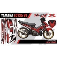 LC135 V1 COVERSET BODY STICKER CUSTOM
