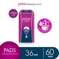 [Bundle of 6] Poise Pads Extra Long Plus Non Wing 36cm 10's