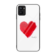 全城熱賣 - 適用於Realme C33 彩繪玻璃手機殼（愛心）