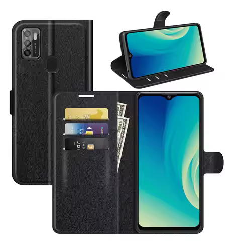 Case for ZTE Blade A7s A7020 (A7 2020) Cover Wallet Card Stent Book Style Flip Leather black EA72020